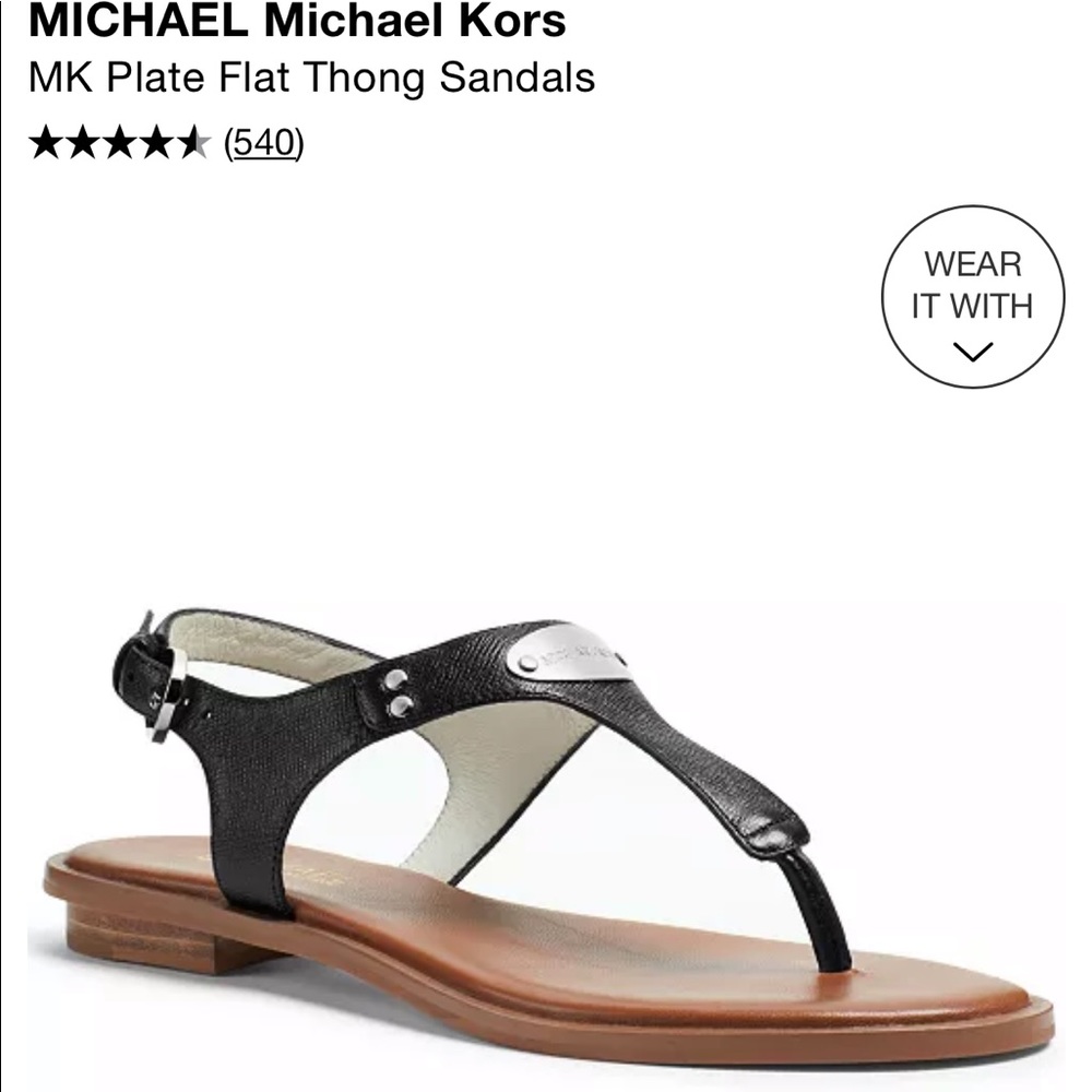 Black Mk sandals - Picture 2 of 4